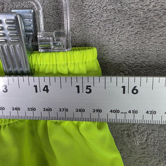 Womens Nike Air Neon Green Dri-Fit Running Shorts Lined Polyester Stretch Size M - Picture 8 of 11